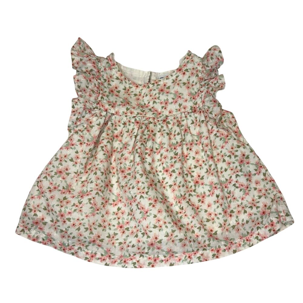 Old Navy Ditsy Floral Top Baby Girl 12-18M